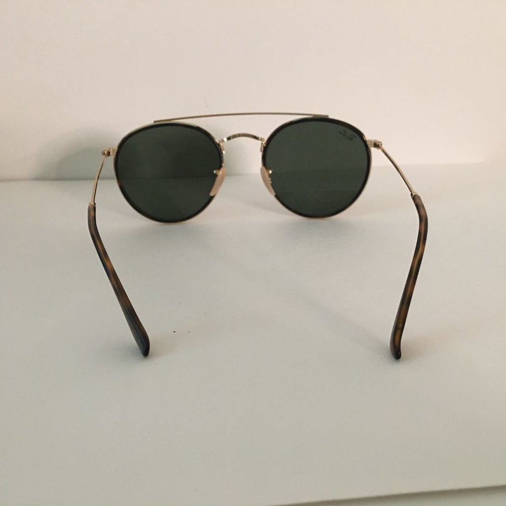 Ray-Ban Round Polarized Double Bridge Sunglasses … - image 4